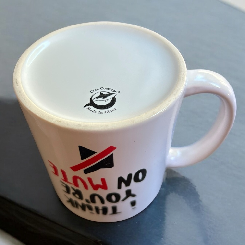 Novelty Coffee Mug New “I Think You’re On Mute” Funny Zoom Work Humor - Picture 3 of 3